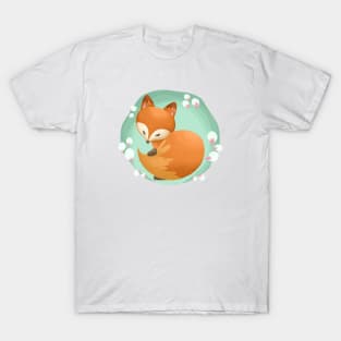 Fox Hide Behind His own Tail T-Shirt